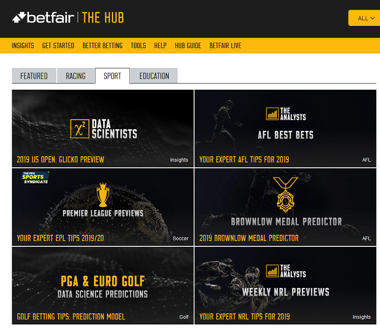 betfair hub